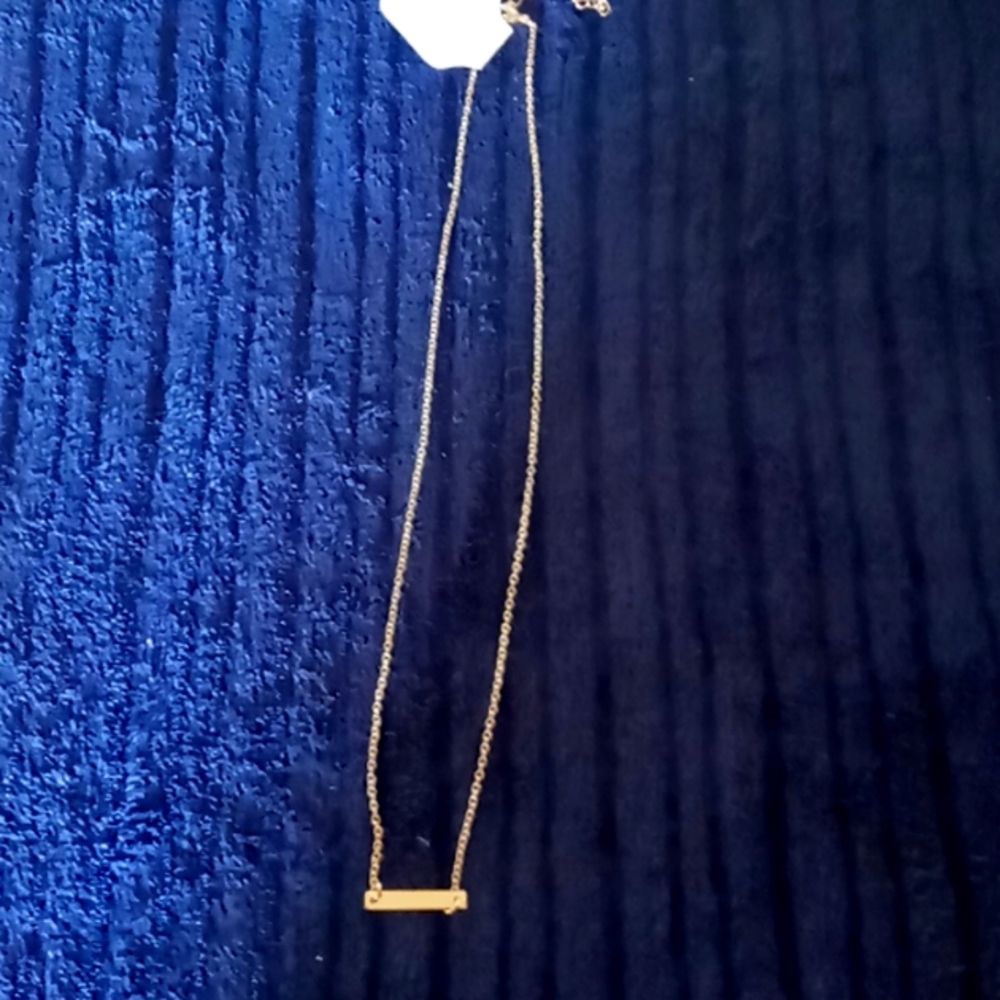 10" horizontal bar necklace